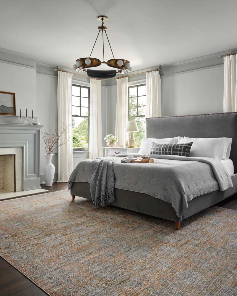 Katherine KES-02 Terracotta Smoke Area Rug - Jean Stoffer x Loloi Room Scene