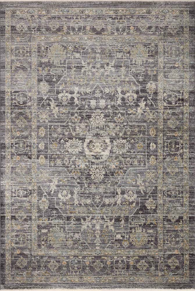 Katherine KES-03 Midnight  Tobacco Area Rug - Jean Stoffer x Loloi
