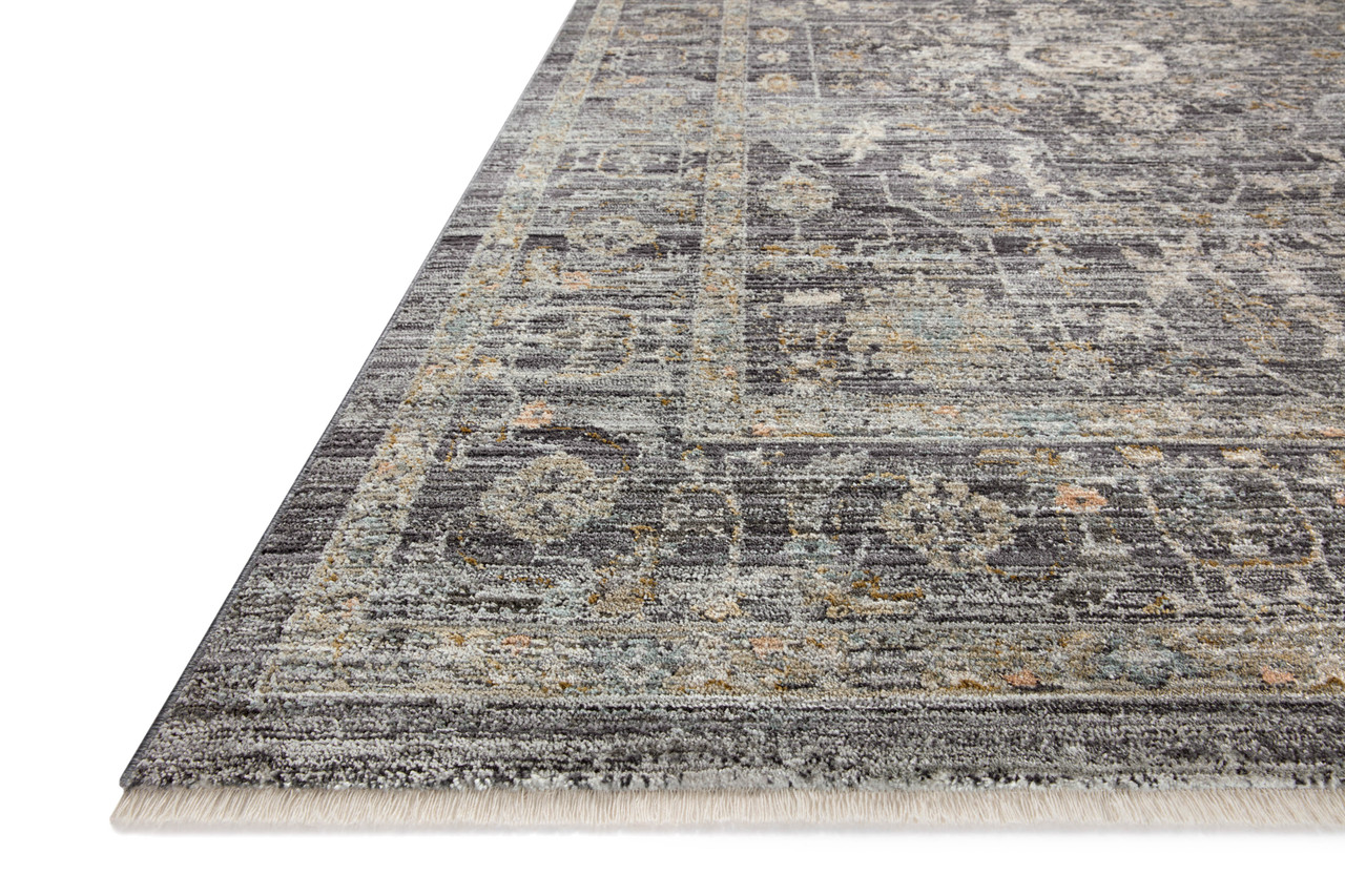 Katherine KES-03 Midnight  Tobacco Area Rug - Jean Stoffer x Loloi Corner