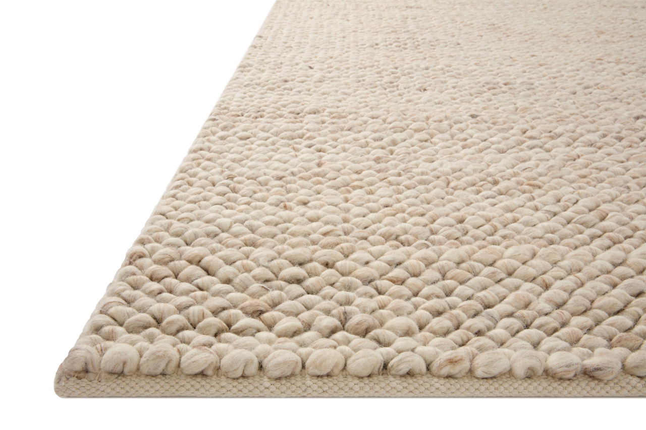 Hendrick HEN-01 Natural Area Rug - Jean Stoffer x Loloi Corner