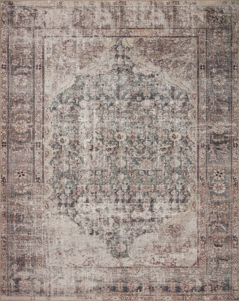 Georgie GER-08 Lagoon Beige Area Rug - Amber Lewis x Loloi