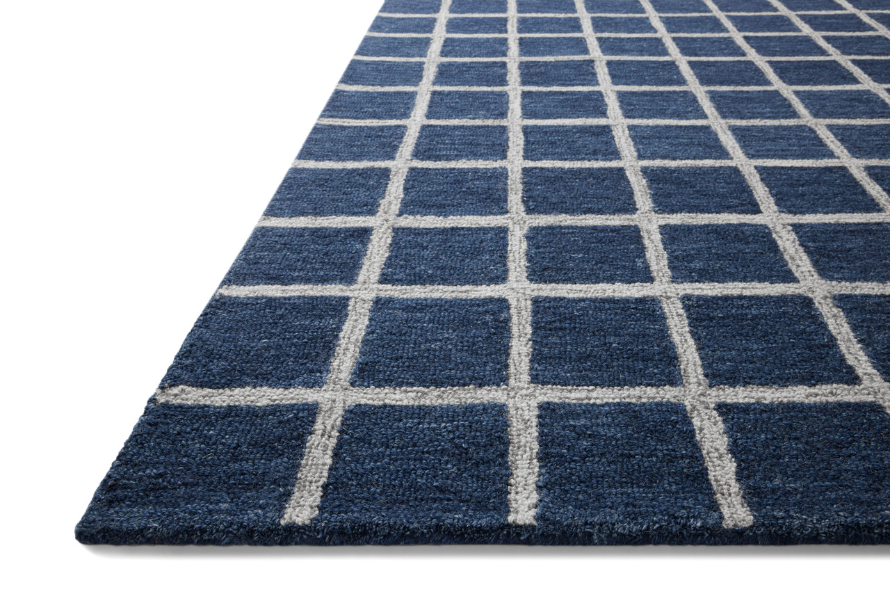 Polly POL-05 Navy Silver Area Rug - Chris Loves Julia x Loloi Corner Polly POL-05 Navy Silver Area Rug - Chris Loves Julia x Loloi Corner