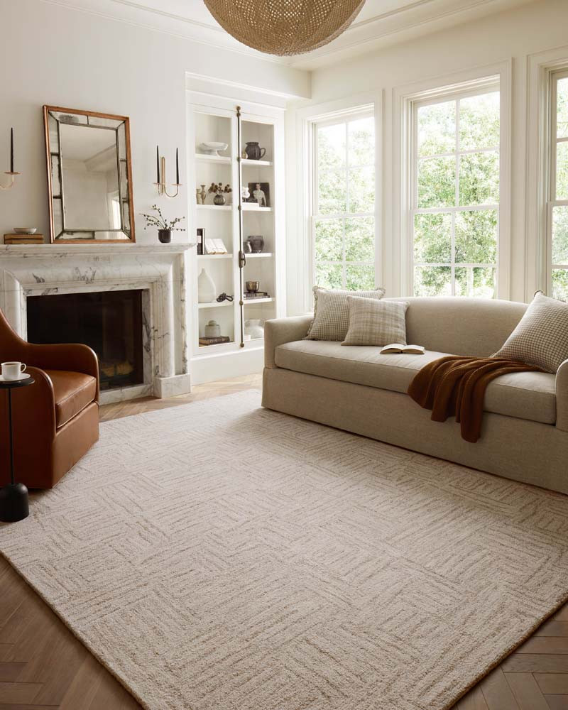 Polly POL-08 Smoke Sand Area Rug - Chris Loves Julia x Loloi