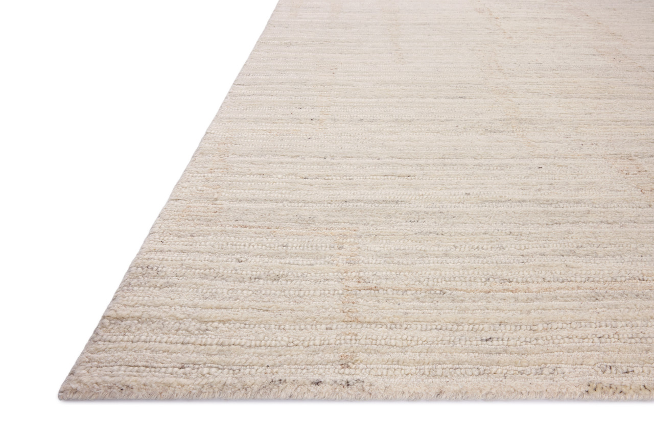 Loloi Greer GRE-02 Ivory Natural Area Rug Corner