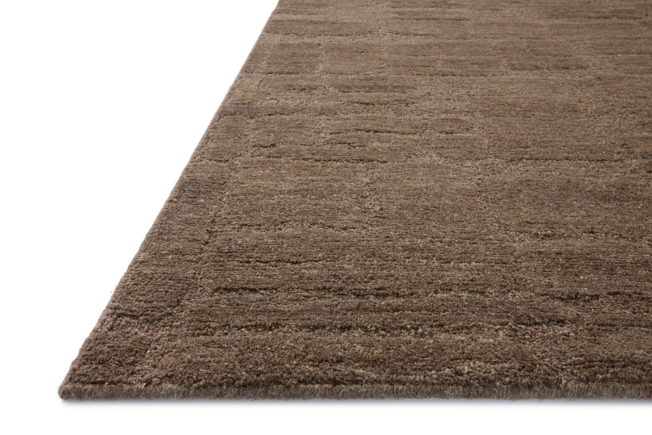Loloi Hartley HRT-04 Brown Mocha Area Rug Corner