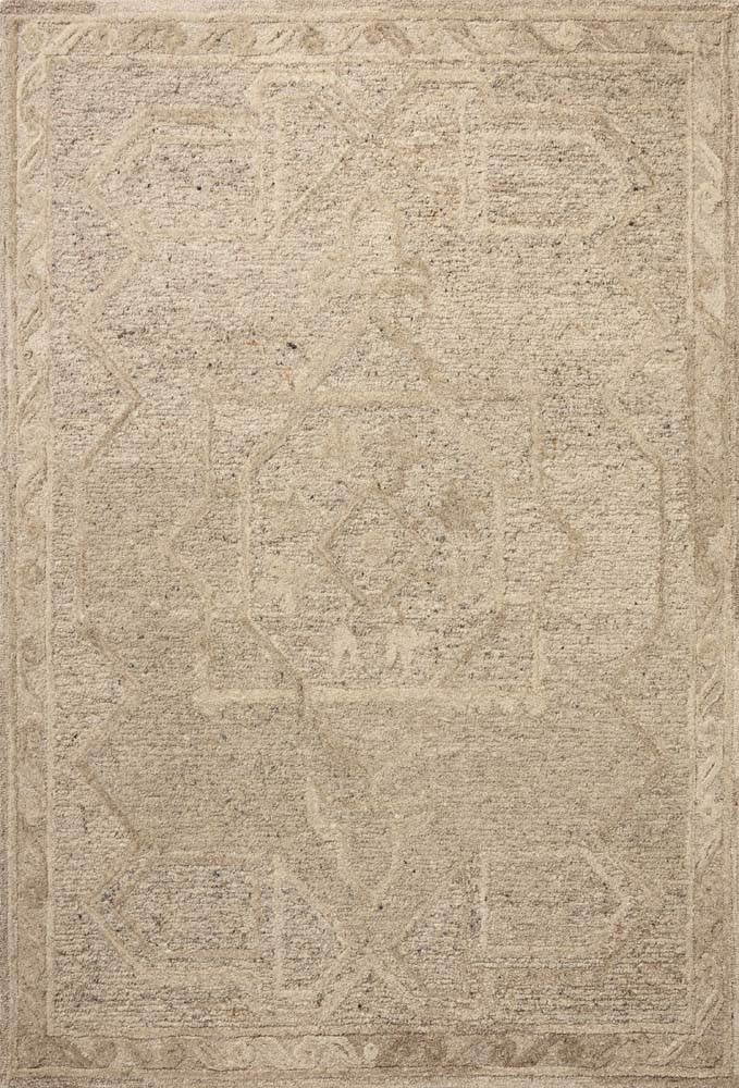 Loloi Mabel MBL-01 Stone Sand Area Rug | Carpertmart.com - Carpet