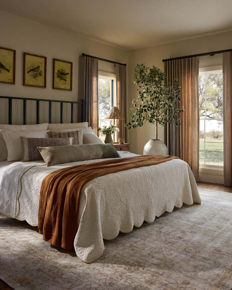 Loloi Marcella MAC-01 Sage Gold Area Rug Room Scene