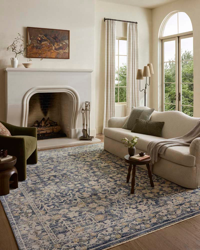 Loloi II Clarisse CLS-05 Blue Beige Area Rug | Carpertmart.com