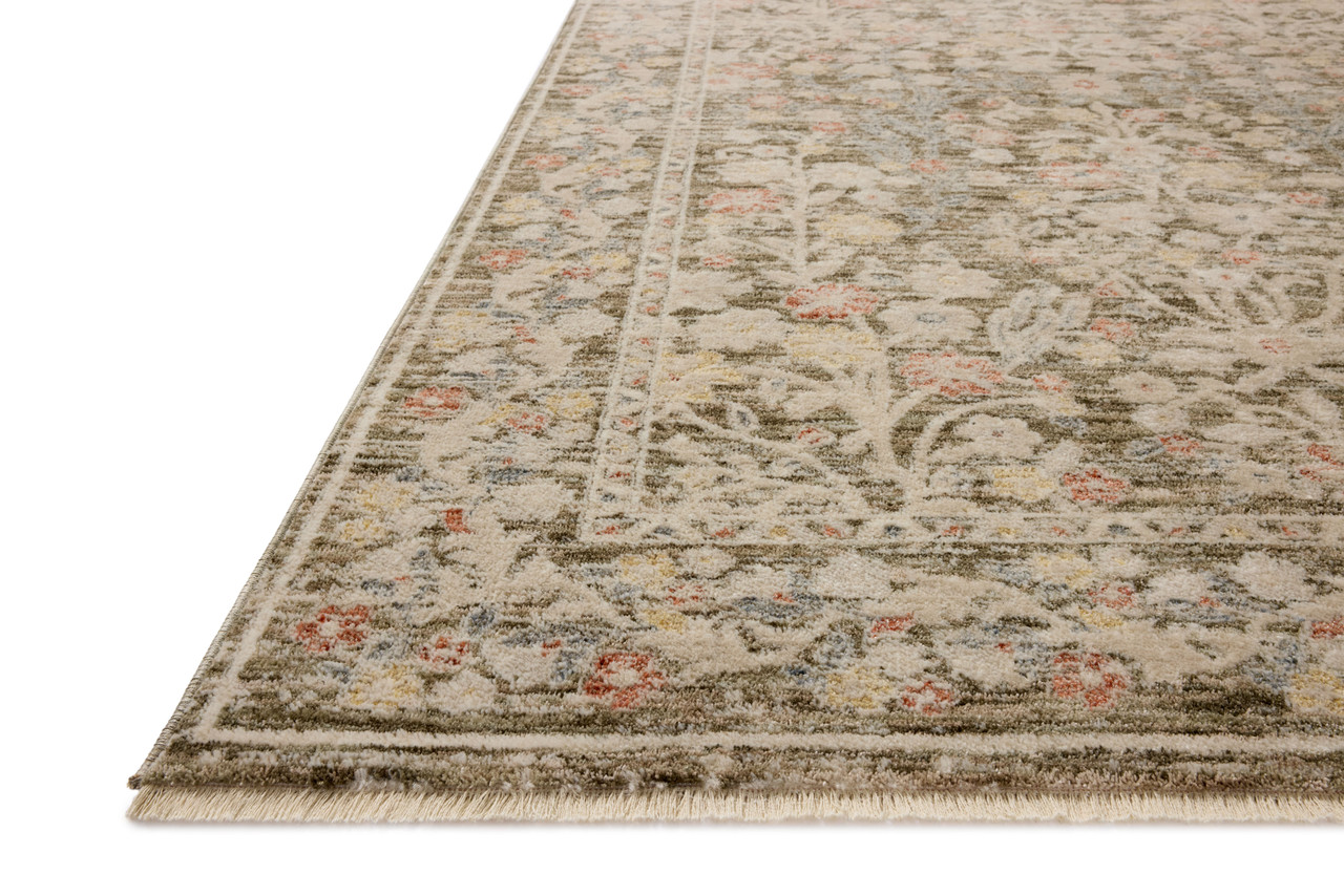 Loloi II Clarisse CLS-05 Olive Multi Area Rug Corner