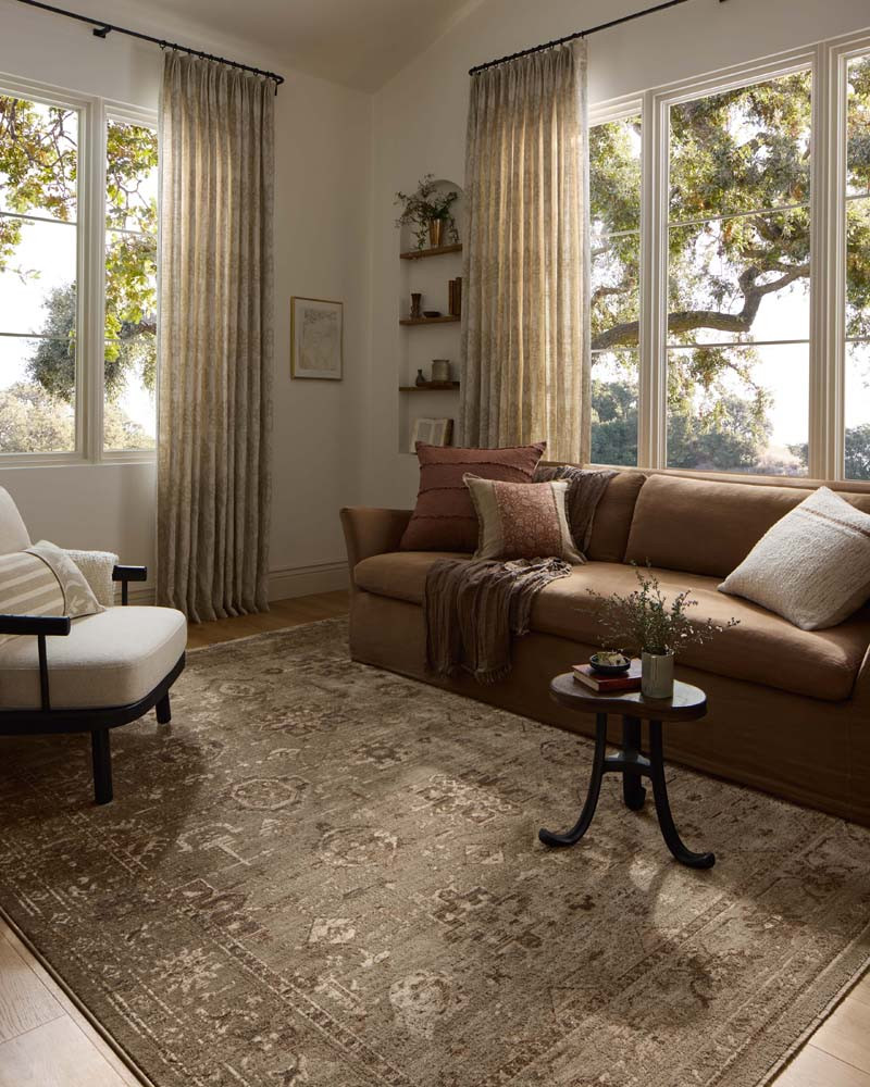 Loloi II Haywood HYD-04 Sage Earth Area Rug Room Scene