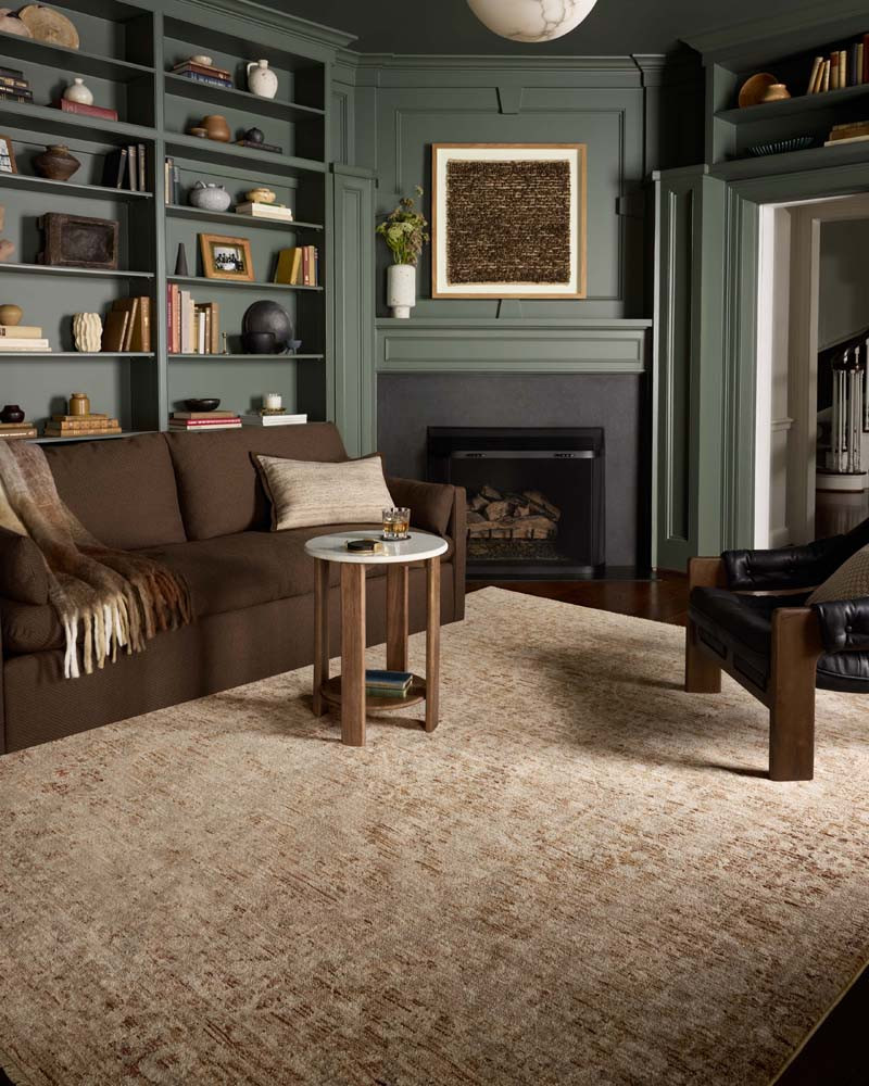 Loloi II Newman NEW-02 Wheat Natural Area Rug Room Scene