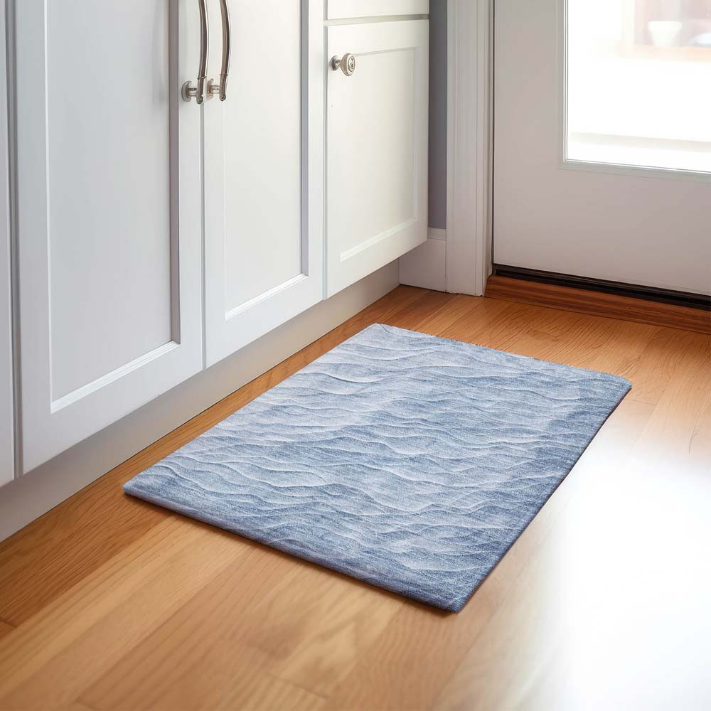 Dalyn Pacifica PA1 Denim Area Rug Runner Room Scene
