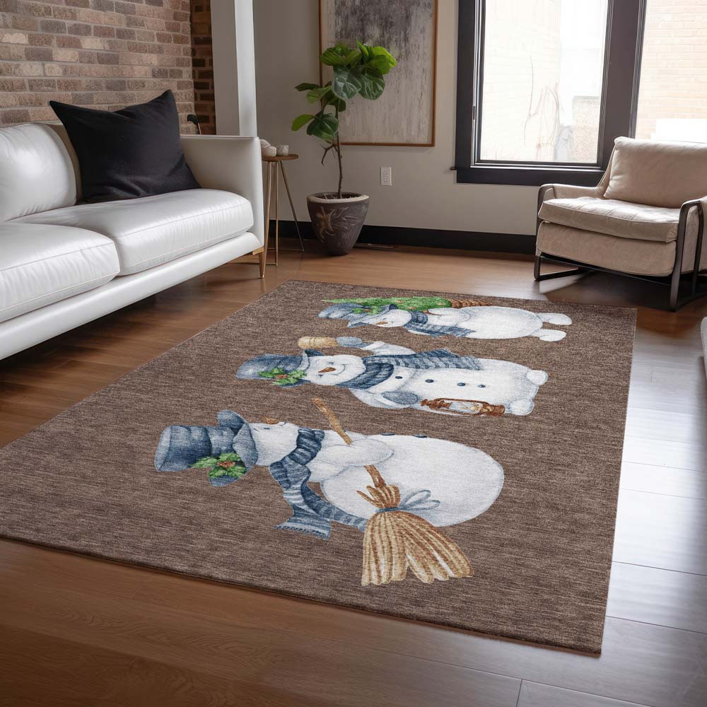 Dalyn Wonderland WN34 Brown Area Rug Room Scene