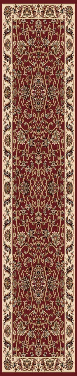 Nubrisa Gem 1210 Red 1'11" (23") Wide Hall and Stair Runner