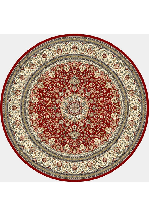 DaVinci Nain 14 Red Round Area Rug