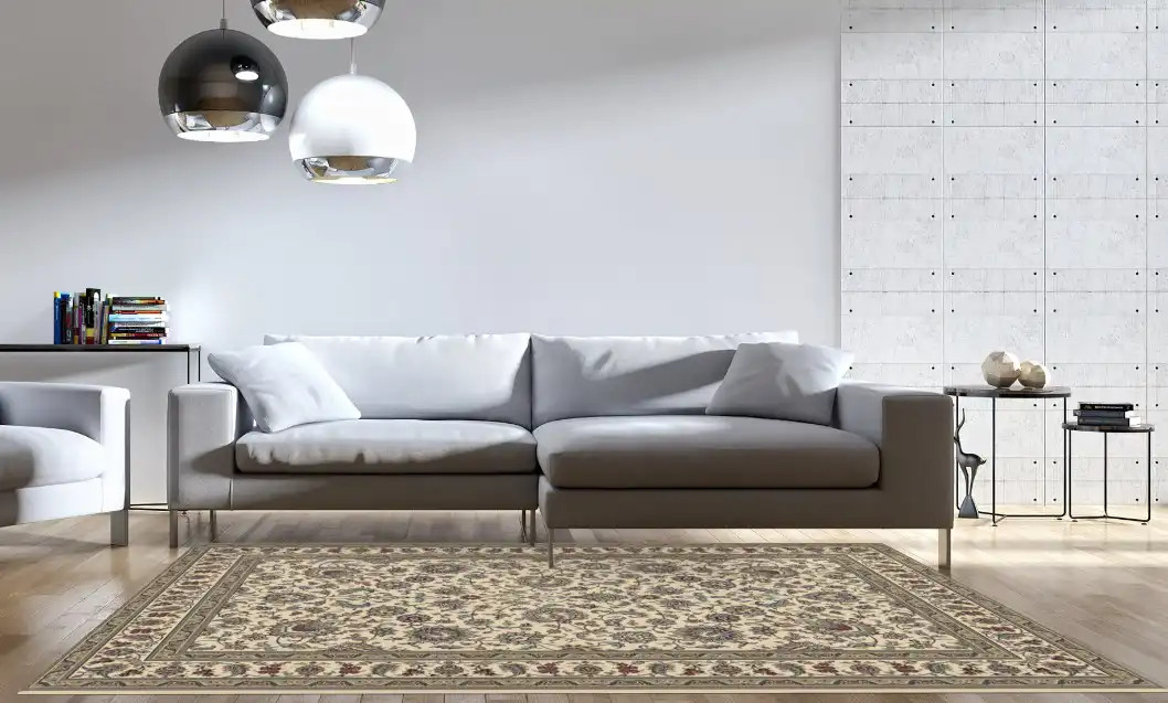 DaVinci Kashan Pearl Area Rug - Carpet & Tile Mart