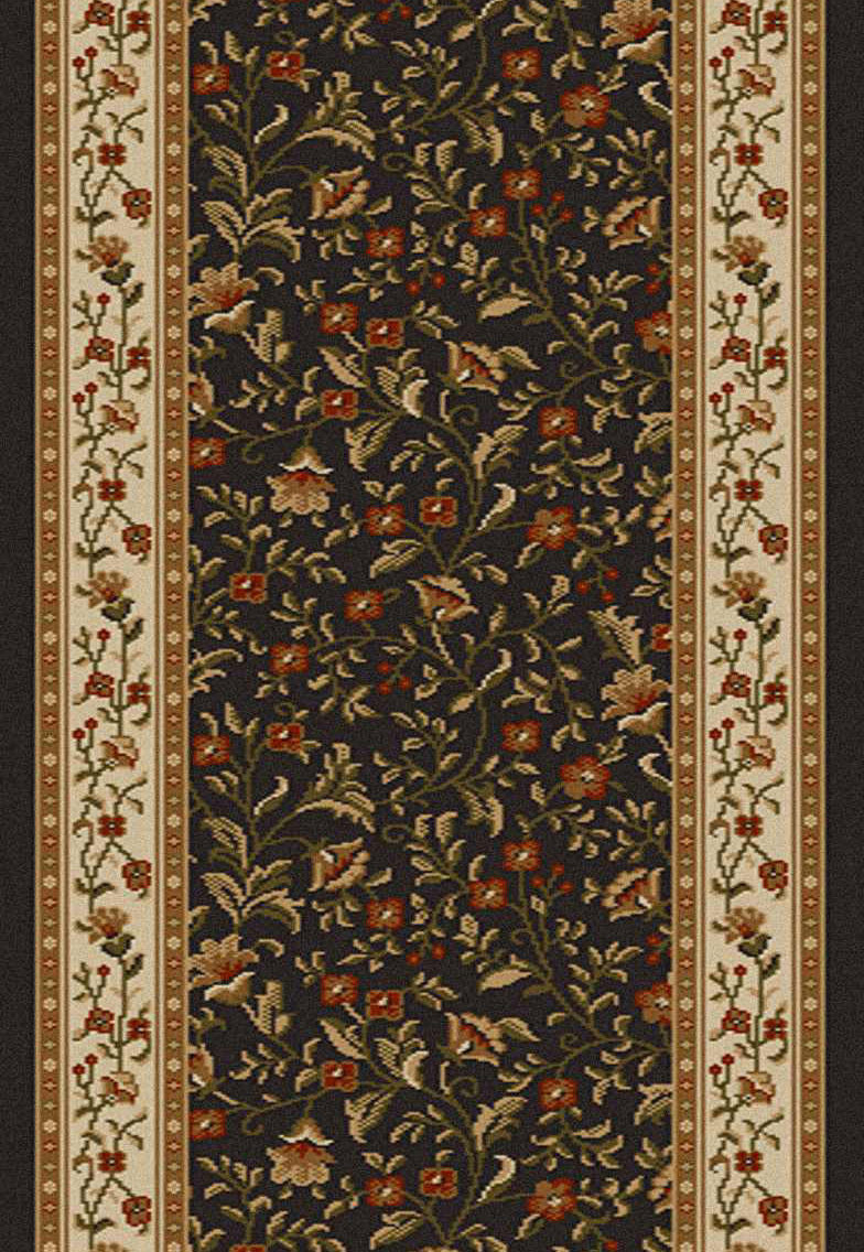 Radici Como 1593 Brown 2'2" (26") Wide Hall and Stair Runner