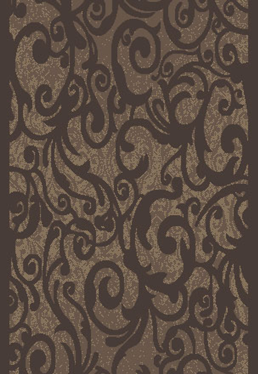 Radici Pisa 1845 Brown 2'6" (30") Wide Hall and Stair Runner