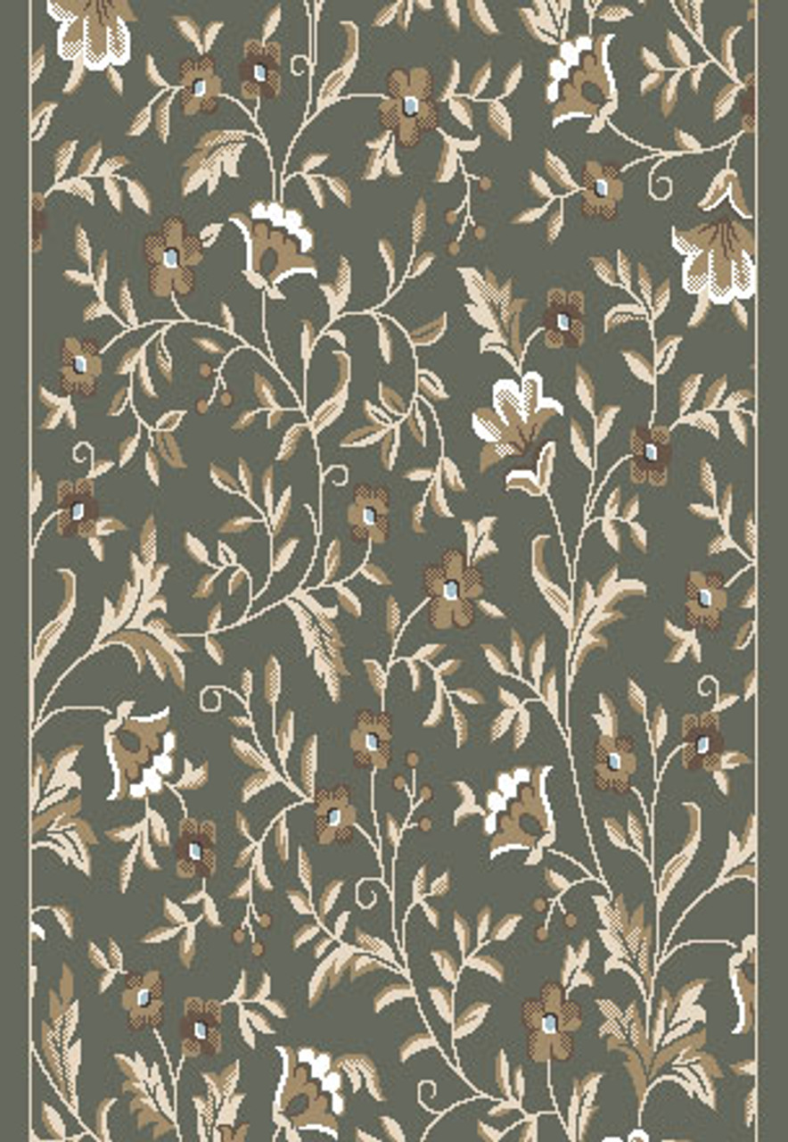 Radici Pisa 6674 Light Green 2'6" (30") Wide Hall and Stair Runner