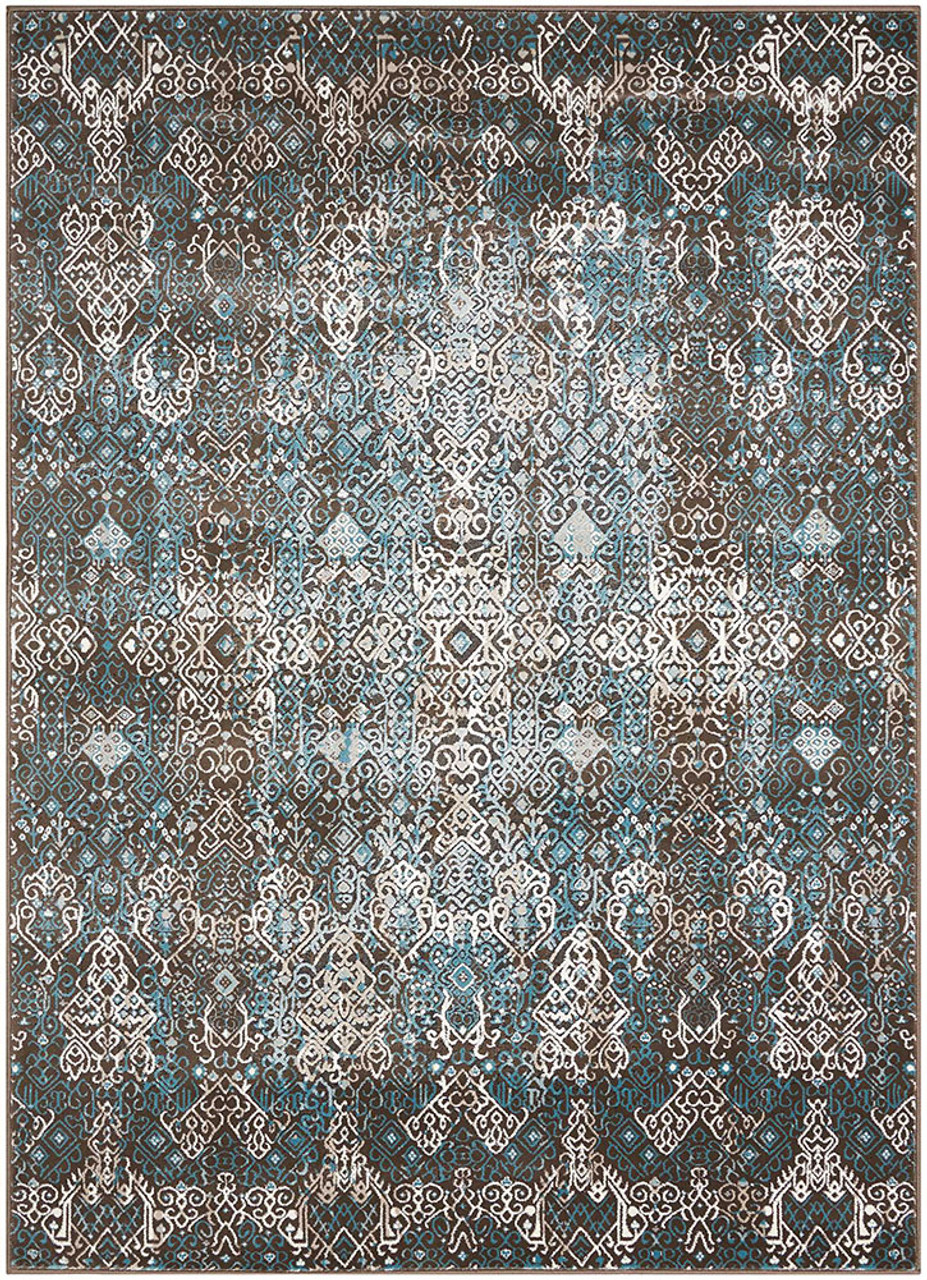 Nourison Karma KRM04 Blue Area Rug