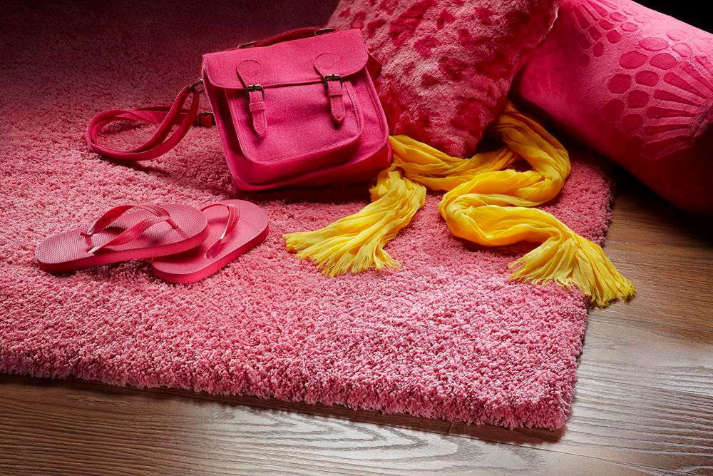 ピンクハウスラグ Hot Pink Area Rug - Kas Bliss Shag 1576 - Carpet & Tile Mart