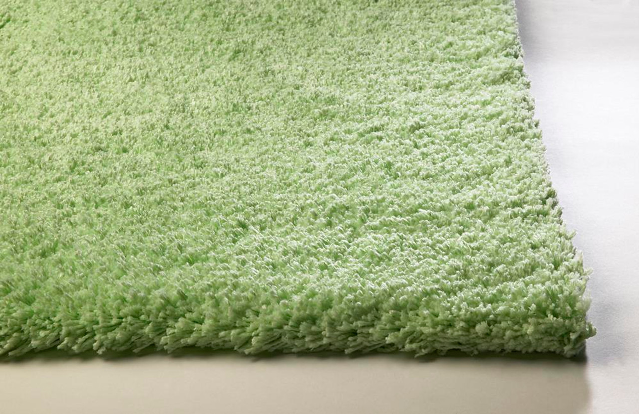 Kas Rugs Bliss Shag 1578 Spearmint Green Area Rug - Carpet
