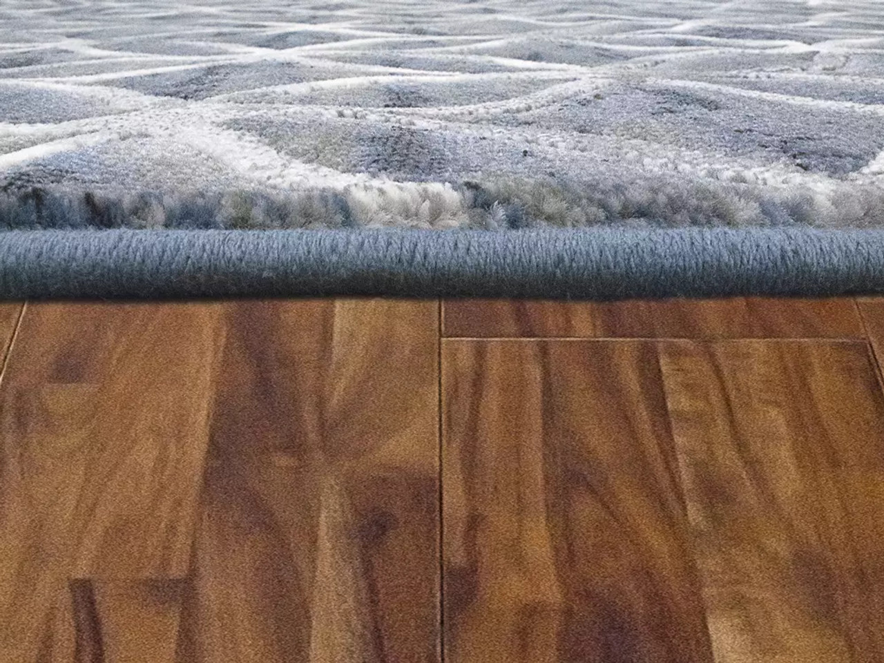 Dynamic Rugs Eclipse 63396-5666 Blue Area Rug Pile Edge