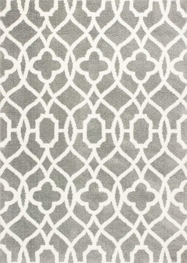Kas Oasis 1653 Grey/Ivory Ironwork Area Rug