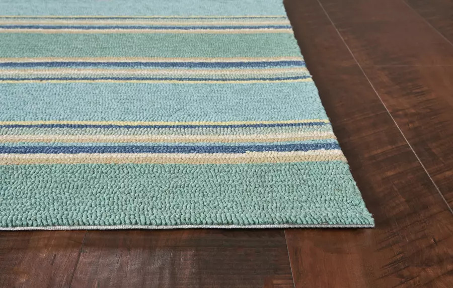 Kas Harbor 4230 Ocean Stripes Area Rug Corner Angle