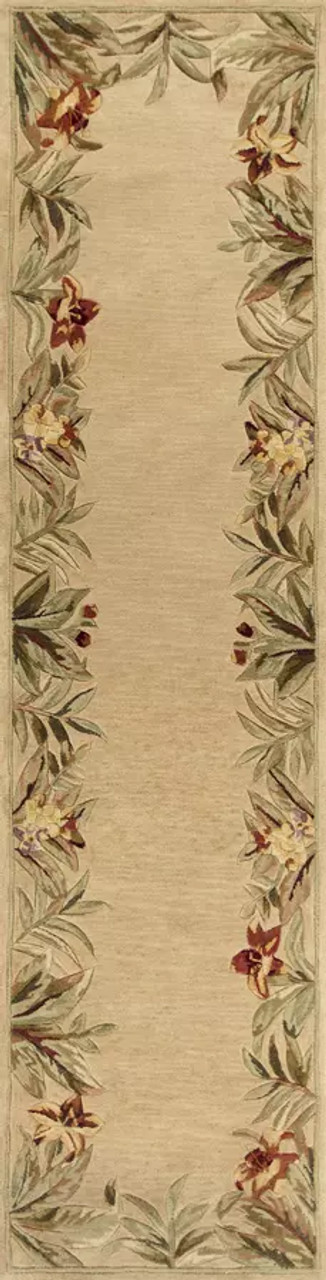 Kas Sparta 3151 Ivory Rainforest Runner Area Rug