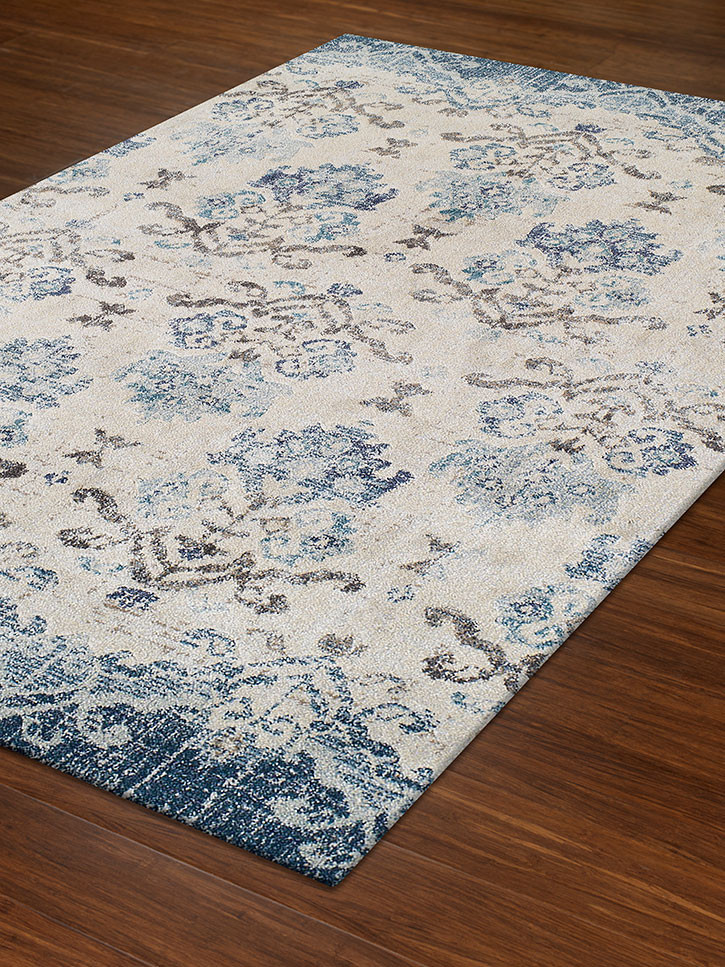 Dalyn Antigua AN11 Blue Area Rug on Floor