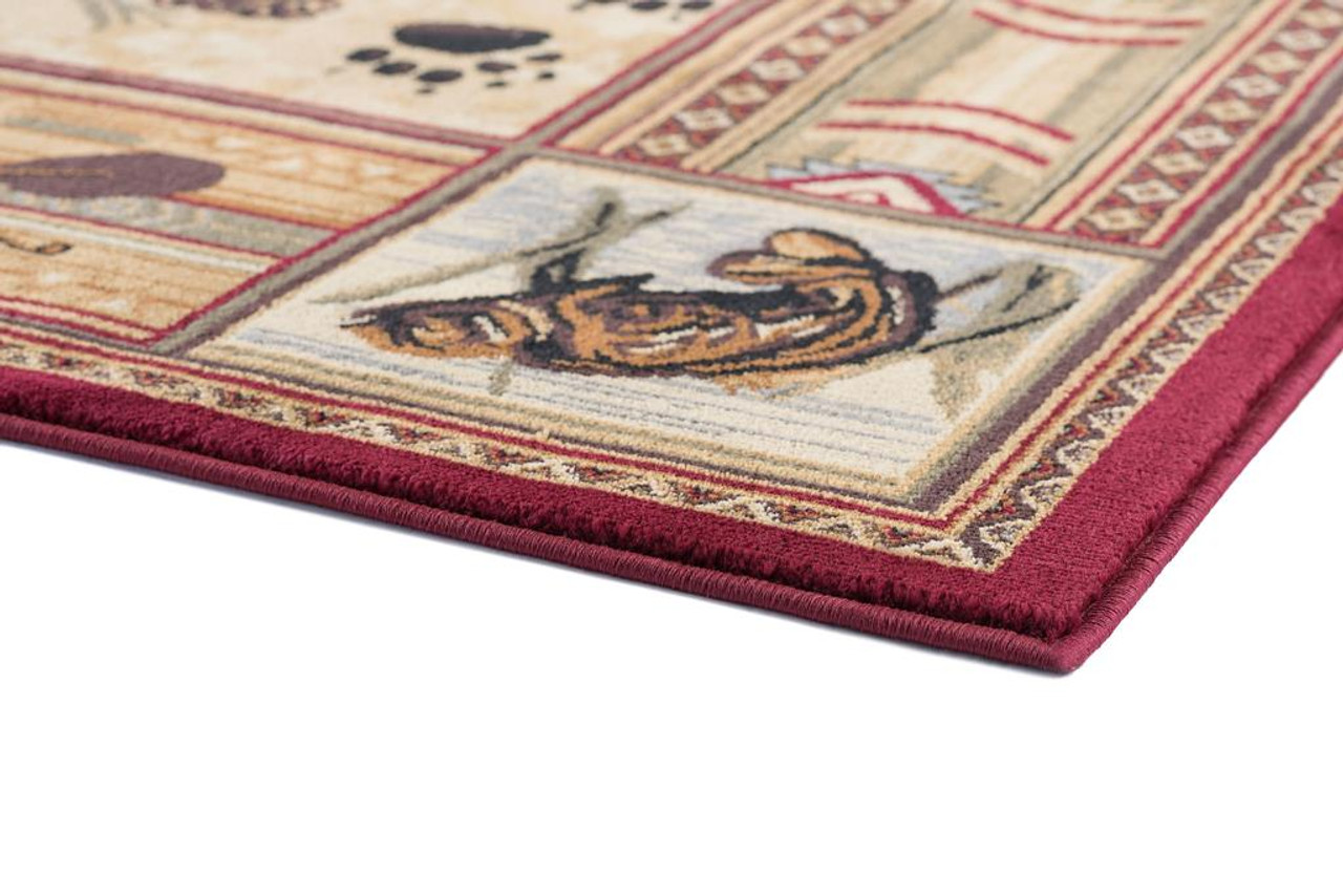 Americana 6550 Beige Area Rug Corner Americana 6550 Beige Area Rug Corner