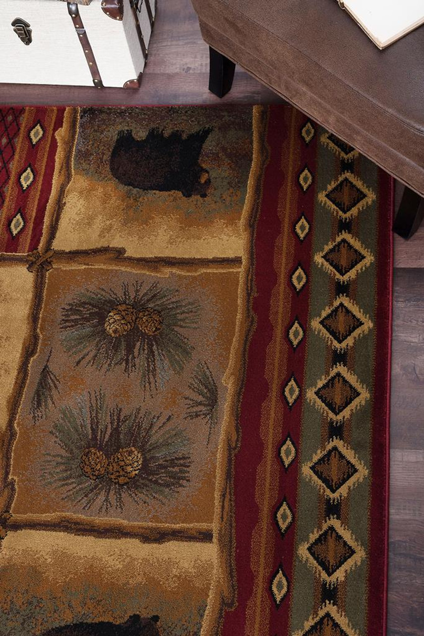 Americana 6570 Multi Area Rug Corner 2 Americana 6570 Multi Area Rug Corner 2