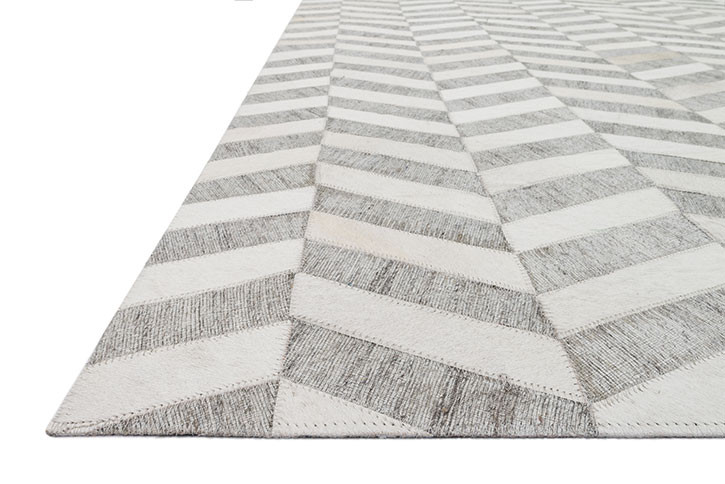 Loloi Dorado DB-01 Grey/Ivory Area Rug Angle
