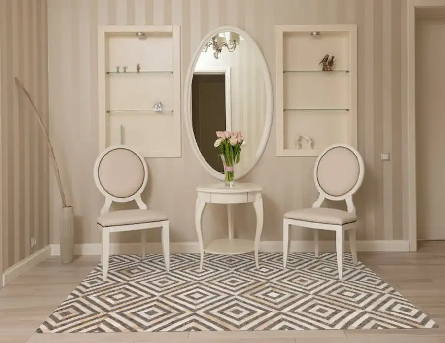 Loloi Dorado DB-03 Charcoal/Ivory Area Rug Room Scene