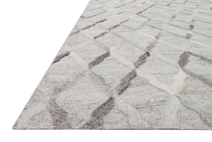 Loloi Dorado DB-04 Grey/Grey Area Rug Angle