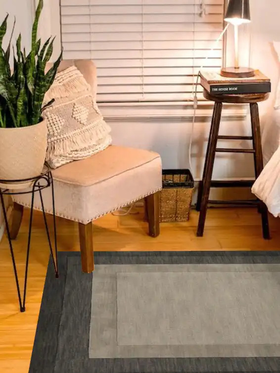 Loloi Hamilton HM-01 Slate Area Rug Room Scene