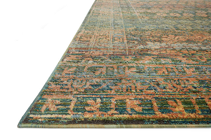 Loloi Javari JV-03 Lagoon/Fiesta Area Rug Angle