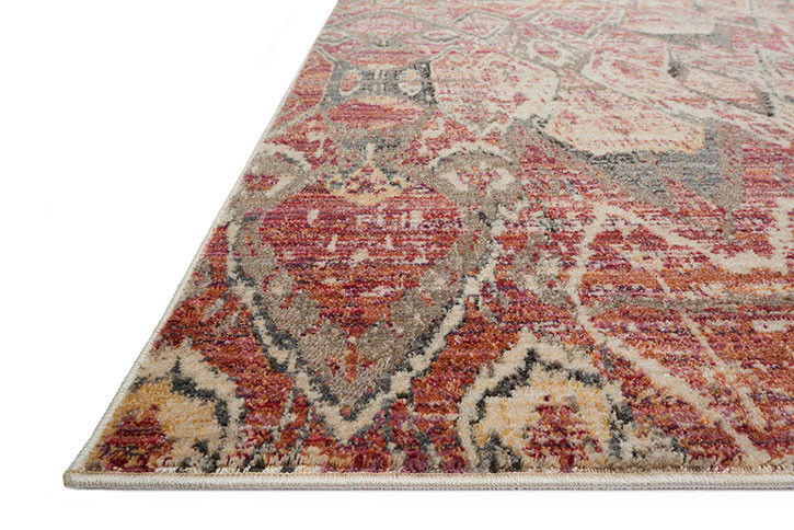 Loloi Javari JV-04 Berry/Ivory Area Rug Angle