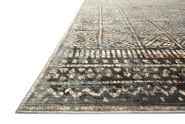 Loloi Javari JV-06 Charcoal/Silver Area Rug Angle
