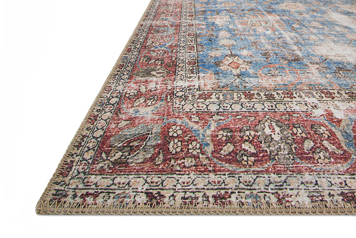 Loloi II Loren LQ-01 Blue Brick Area Rug - Carpetmart.com - Carpet