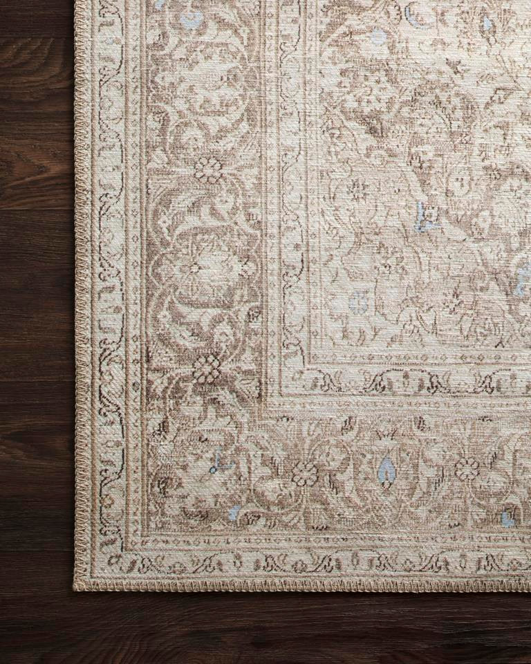 Loloi II Loren LQ-03 Sand Taupe Area Rug Corner