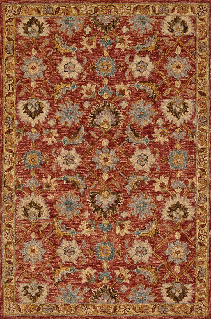 Loloi Victoria VK-09 Terracotta/Gold Area Rug
