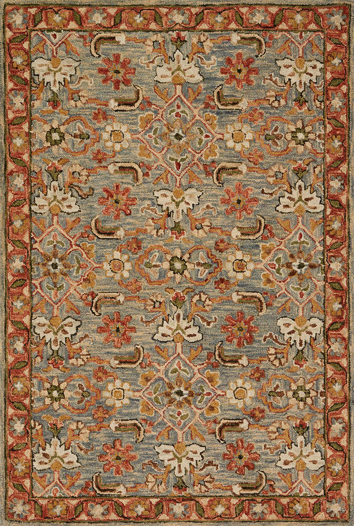 Loloi Victoria VK-10 Slate/Terracotta Area Rug