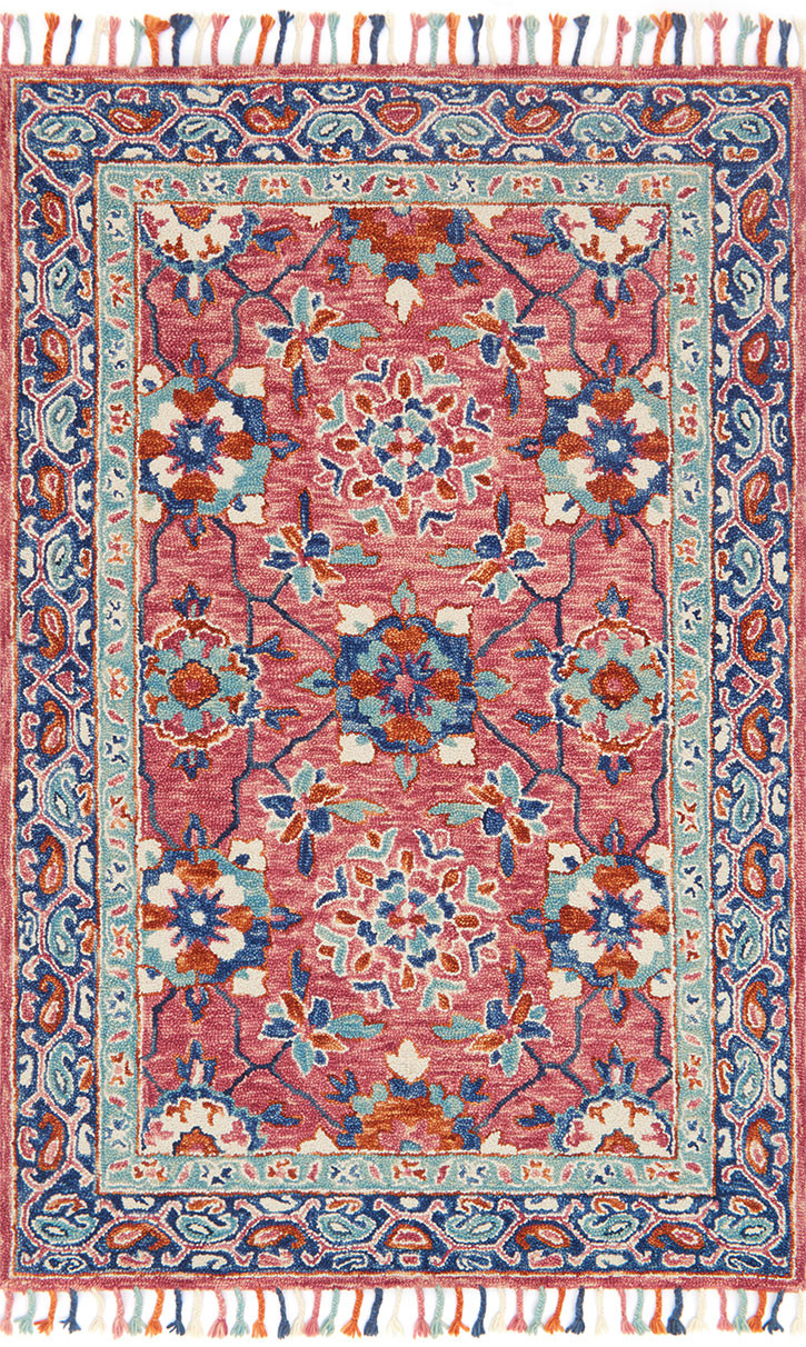 Loloi Zharah ZR-03 Rose/Denim Area Rug