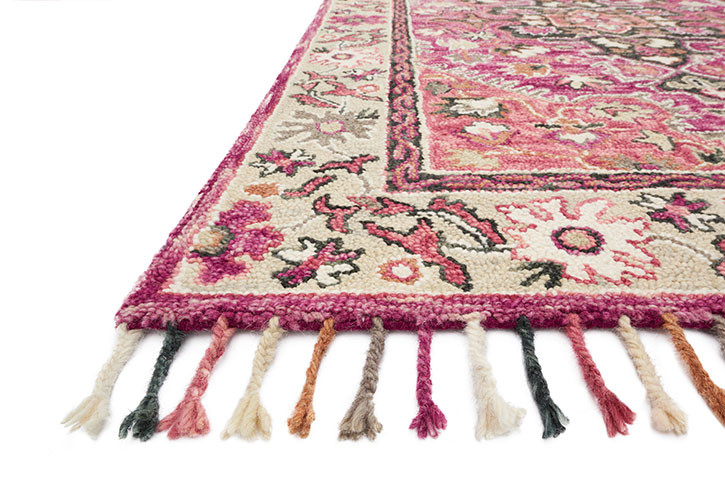 Loloi Zharah ZR-05 Raspberry/Taupe Area Rug - Carpet & Tile Mart