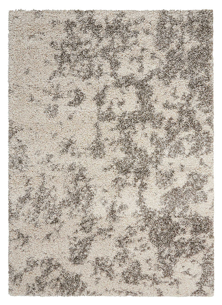 Nourison Amore Shag AMOR4 Cobble Stone Area Rug