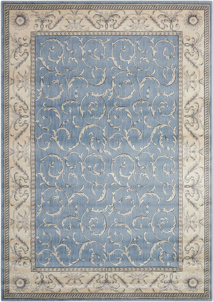 Nourison Somerset ST02 Light Blue Area Rug