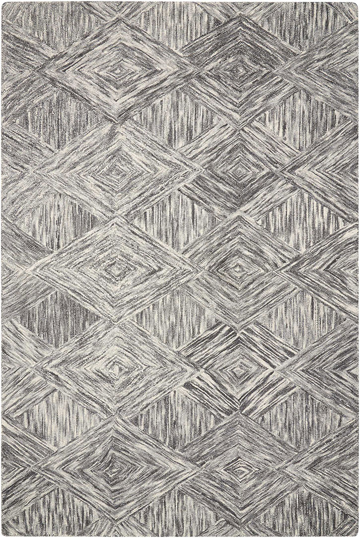 Nourison Interlock ITL01 Charcoal Area Rug - Carpetmart.com