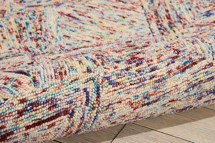 Nourison Interlock ITL01 Multicolor Area Rug Texture